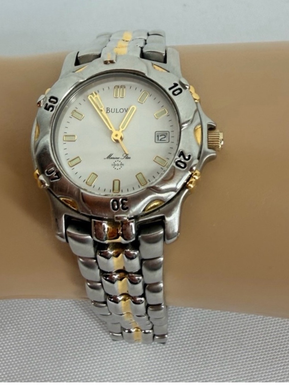 Bulova Marine Star 100M Two Tone Stainless Steel Women’s Watch 98M39. - Picture 17 of 17